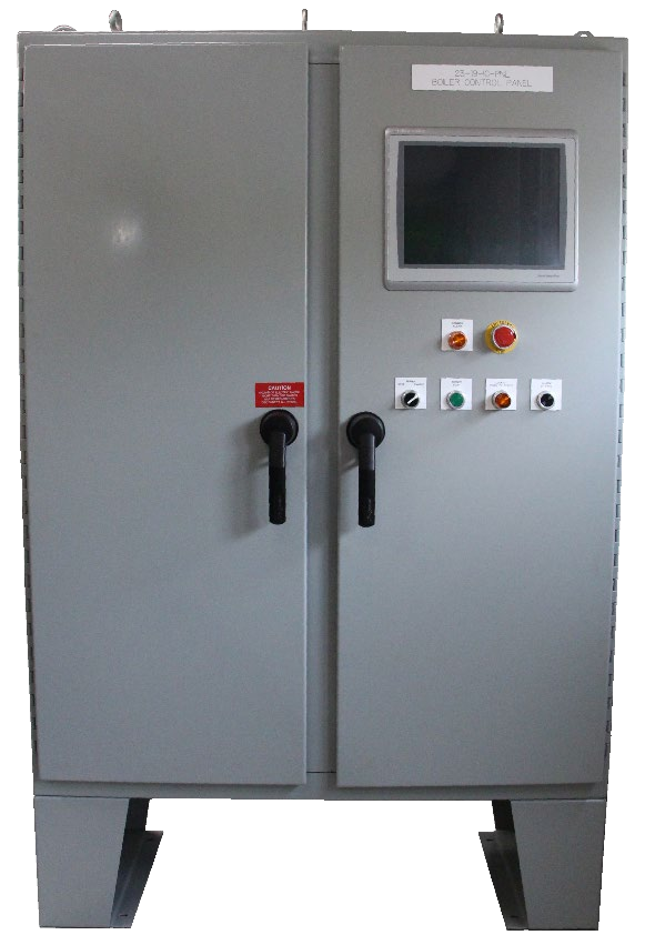 Example Stanyan Hill Controls floor-standing burner management cabinet