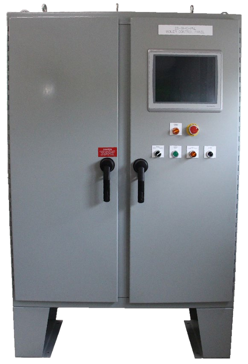 Example Stanyan Hill Controls floor-standing burner management cabinet