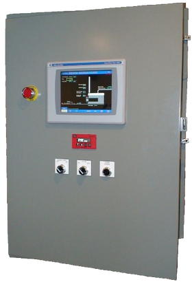 Example Stanyan Hill Controls wall-mounted BMS panel